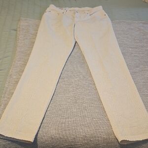 Fabrizio Gianni Cream Textured Pants - Size 4
